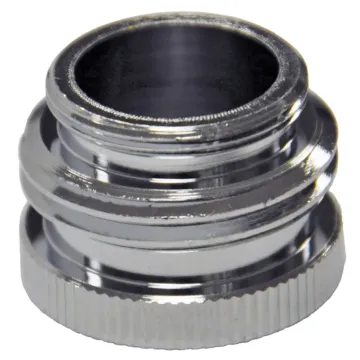 Danco 55/64 in.-27M / 3/4 in. GHTM x 55/64 in.-27F Chrome Garden Hose Aerator Adapter