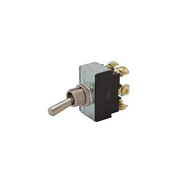 DC DPDT (On)-Off-(On) Sealed Toggle Switch, Screw Terminal