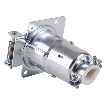 Buyers Die-Cast Zinc Plated Flat 7-Way Trailer Side Trailer Connector