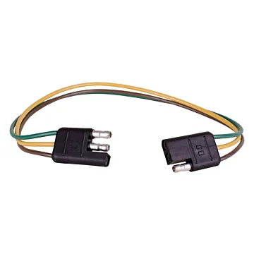DC® 16 AWG Flat 12 in 3-Way Molded Connector with Loops
