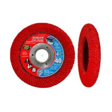 Diablo Tools 4-1/2 in. Steel Demon Corner-Edge Flap Disc 40 Grit