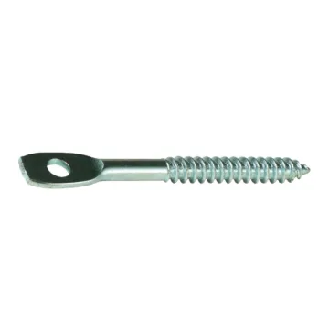 1/4" x 3" Lag Eye, Lag Screw Eye, Zinc (Bulk Box 100 pc)