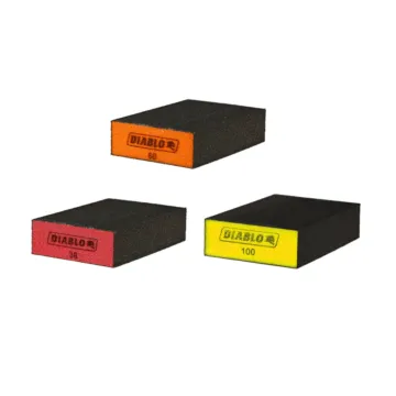 Diablo Tools Flat Sanding Sponge Assorted Pack (3-Piece)