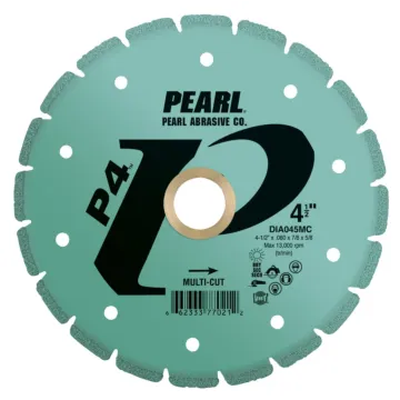 Pearl Abrasives P4™ Multi-Cut Rescue/Utility Blade 4-1/2 x .080 x 5/8, 7/8 DIA045MC