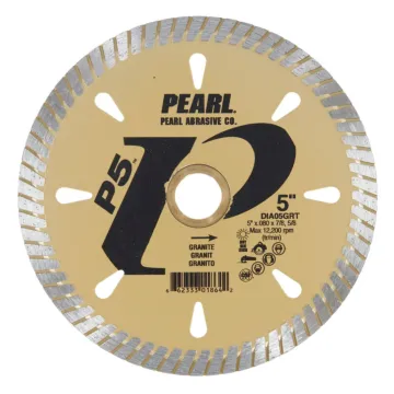 Pearl Abrasives P5™ GRT Granite Series Turbo Blade 5" 7/8"-5/8" 8mm