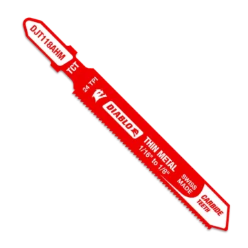 Diablo Tools 24TPI Carbide Jig Saw Blade for Thin Metal - 3-1/4 in.