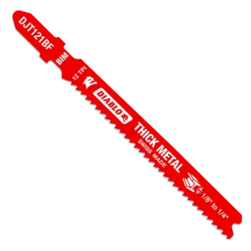 Diablo Tools 12TPI Bi-Metal Jig Saw Blades for Thick Metal (5pk) 3-3/8 in.