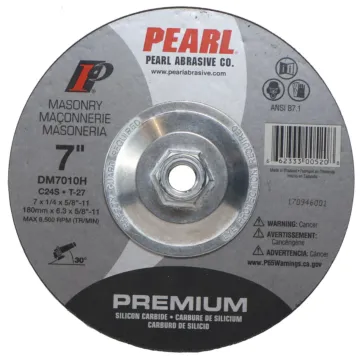 Pearl Abrasives Premium DC Grinding Wheels SC 7 x 1/4 x 5/8-11 C24S T-27 DM7010H