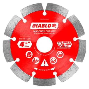 Diablo Tools Diamond Segmented Masonry Cut-Off Blade - 4-1/2 in.