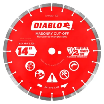 Diablo Tools Diamond Segmented Masonry Cut-Off Blade - 14 in.