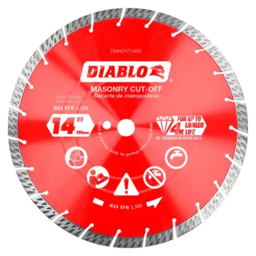 Diablo Tools Diamond Segmented Turbo Masonry Cut-Off Blade - 14 in.