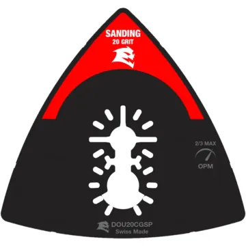 Diablo Tools 3-1/2 in. 20-Grit Universal Fit Carbide Grit Oscillating Sanding Plate