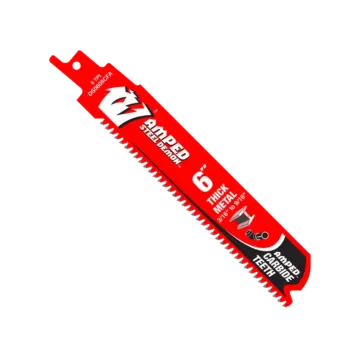 Diablo Tools 8TPI AMPED™ Steel Demon™ Carbide Teeth Reciprocating Saw Blade for Thick Metal (10pk) 6 in.