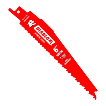 Diablo Tools 6 in. Bi-Metal Recip Blade for Nail Embedded Wood (5-Pack)