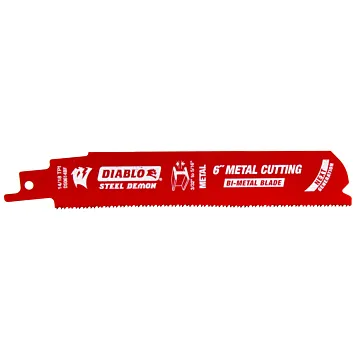 Diablo Tools 6 in. Bi-Metal Recip Blade for Medium Metal Cutting (3/32 in. to 5/16 in.) (5-Pack)