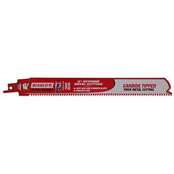 Diablo Tools 9 in. Steel Demon Carbide Recip Blades for Thick Metal (3/16 in. - 9/16 in.) Cutting