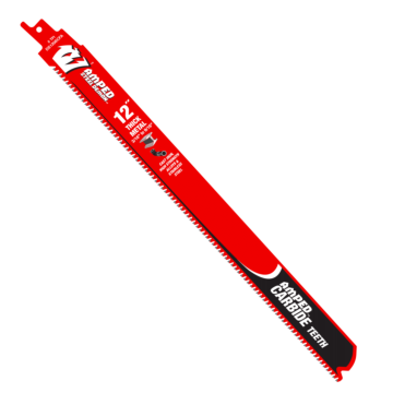 Diablo Tools 12" 8TPI AMPED™ Steel Demon™ Carbide Teeth Reciprocating Saw Blades for Thick Metal (3 Pk)