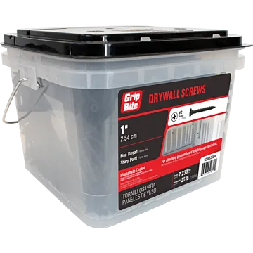 Grip-Rite Drywall Screw 1" Fine Black 25lb