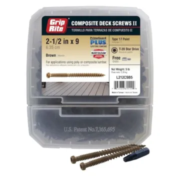Grip-Rite #9 x 2-1/2" T20 Star Deck Screw 5 lb