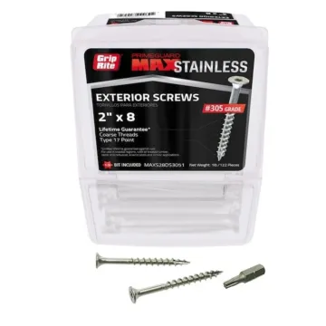 Grip-Rite #8 T20 Star 2 in Deck Screw 1 lb