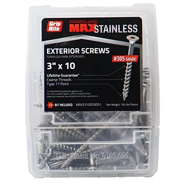 Grip-Rite T25 Star Deck Screw (1 lb) #10 x 3 in.