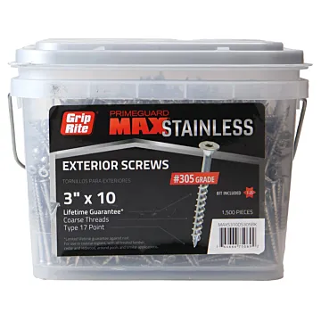 Grip-Rite T-25 Star Deck Screw (1500pk) #10 x 3 in.