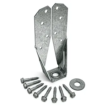 Simpson Strong-Tie DTT2Z® ZMAX® Galvanized Deck Tension Tie for 2x w/1-1/2 in. SDS Screws