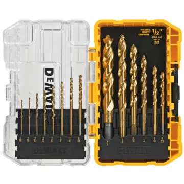 Dewalt IMPACT READY Titanium Nitride-Coating Drill Bit Sets w/ToughCase+ System (14pc)