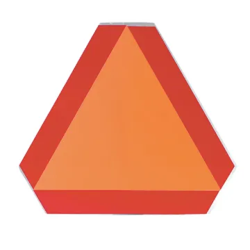 Safety Vehicle Emblem 16 In. x 14 In. Slow Moving Vehicle Emblem, Aluminum Sign