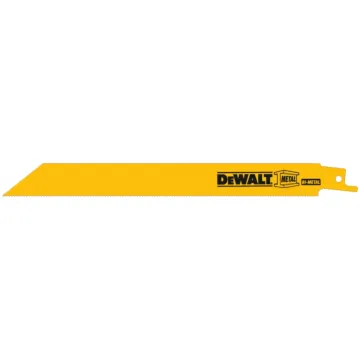Dewalt 8 in 18 TPI Straight Back Bi-Metal Reciprocating Blade