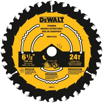 Dewalt 24-Tooth Circular Saw Blade - 6-1/2 in.