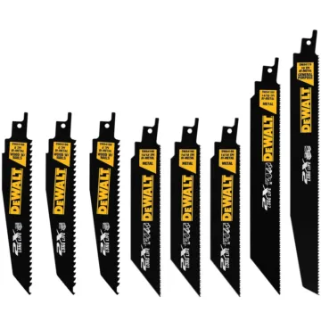 Dewalt Reciprocating Saw Blade Set, Wood/Metal Cutting (8pc)