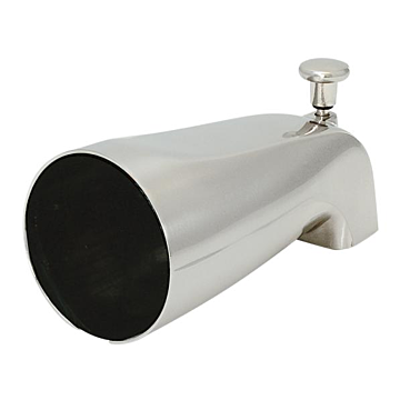 EZ-FLO Tub Nose Diverter Spout (Brushed Nickel)