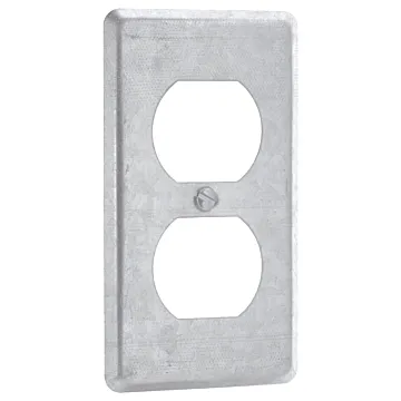 Southwire 1 Gang Steel Duplex Opening Handy Box Cover (Silver)
