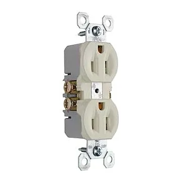 Pass & Seymour Trademaster® 15A/125V Duplex Receptacle, Light Almond