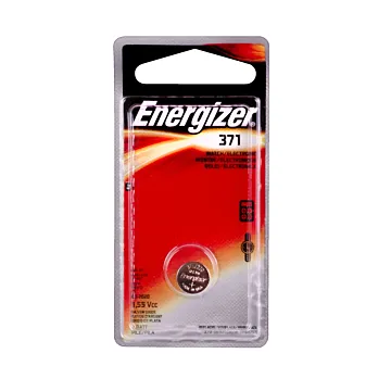 Energizer 371 Silver Oxide Button Battery, 1 Pack