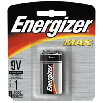 Energizer Max 9V Alkaline Battery (1 Pack)