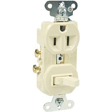 Pass & Seymour CC COMBO 1P 15A 120V SW 15A RECEPT IV