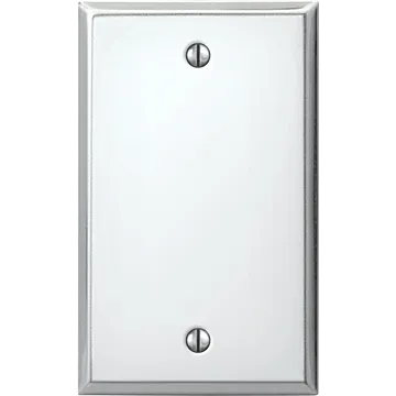 Amerelle 1-Gang Standard Steel Blank Wall Plate (Polished Chrome)