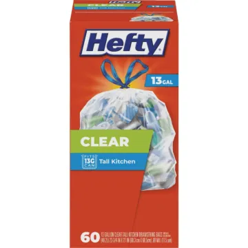 Hefty Drawstring Kitchen Trash Bag (Clear - 60pk) 13 gal