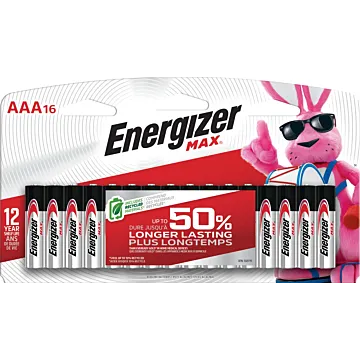 Energizer Max AAA Alkaline Battery (16pk)