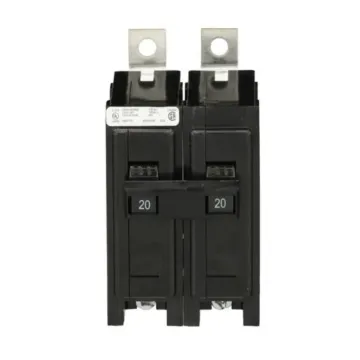 Eaton Type BAB Two Pole Thermal Magnetic Circuit Breaker - 20 A