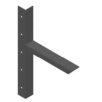 2" Extended Conceal Brack 12" Bl