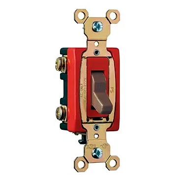 Pass & Seymour Hard Use Specification Grade Switch, Brown