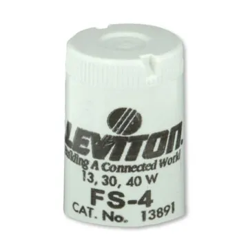 Leviton Fluorescent lamp starter; basic; 13, 30, and 40W; FS-4