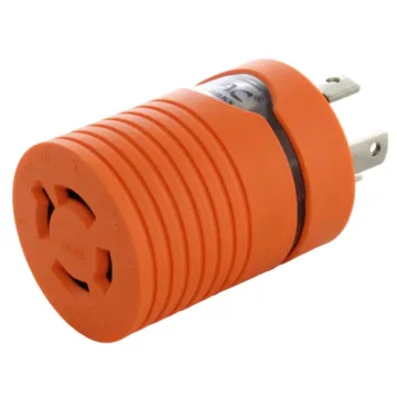 AC WORKS 30A 4-Prong 125/250V L14-30P Plug to L14-20R 20A 4-Prong 125/250V Connector
