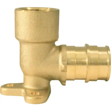 Jones Stephens 3/4" x 1/2" Brass PEX x Female Drop Ear 90° Elbow, Lead Free