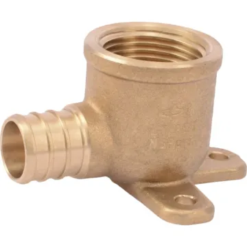 SHARKBITE SharkBite 3/4 In. CF x 3/4 In. FPT Barbed 90 Deg. Drop Ear Brass Elbow (1/4 Bend)