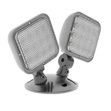 Keystone Outdoor Light w/ Dual Head (Silver) 200L, 2.4W