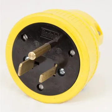 KH Industries Inc 250 VAC 50 A SS Straight Flip seal plug